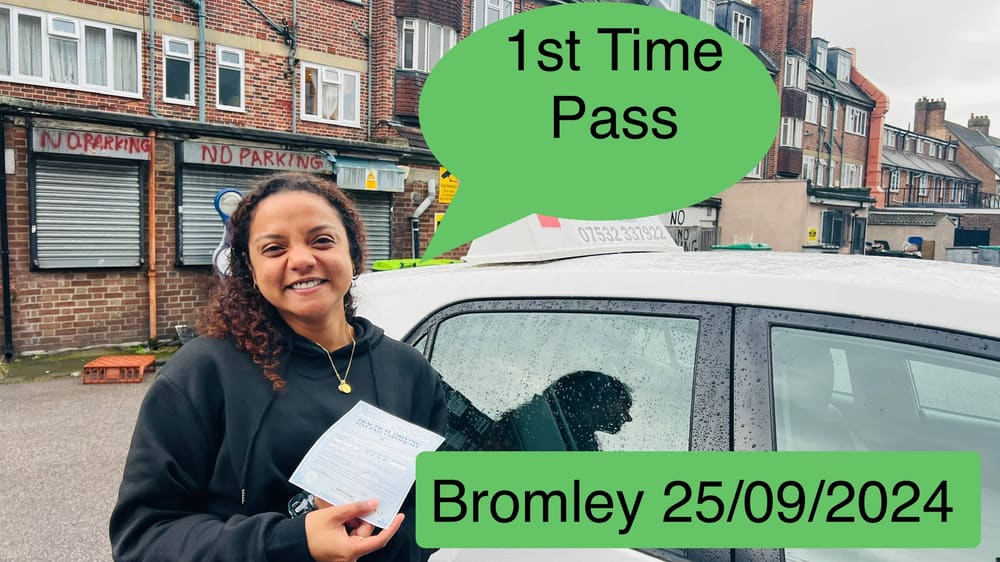 Drive More School student who passed their driving test first time in 2024, Bromley